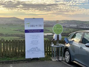 Electric vehicle charge points at the Dog Inn